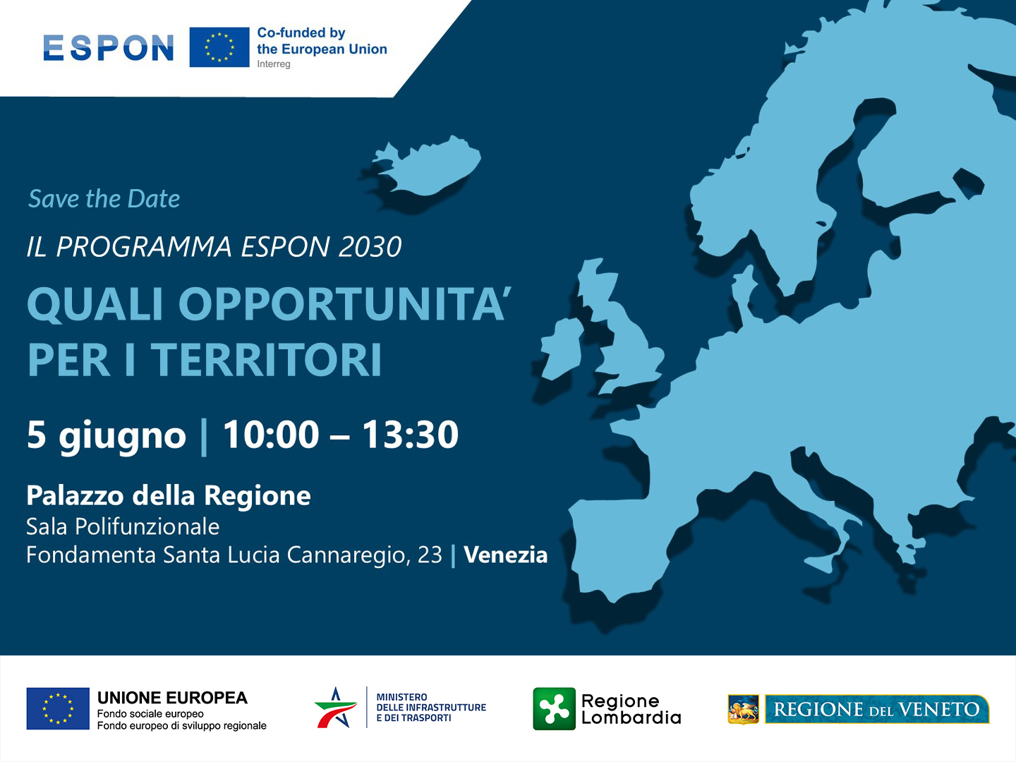 Save the Date ESPON 5 giugno 2025 1