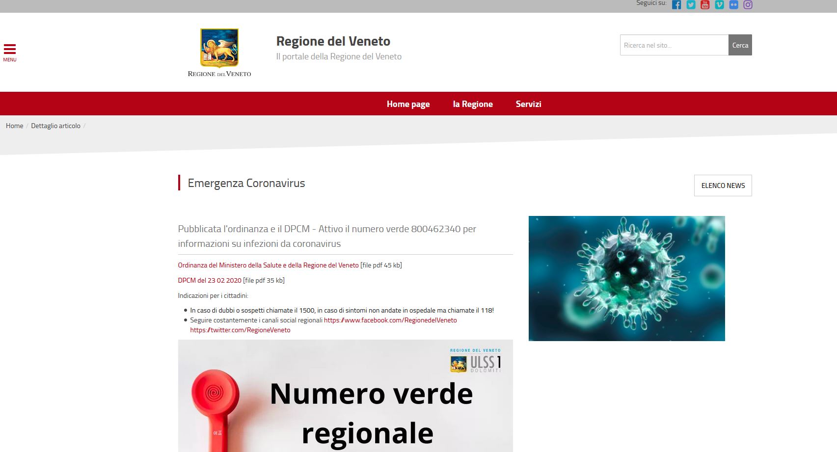 sito regione
